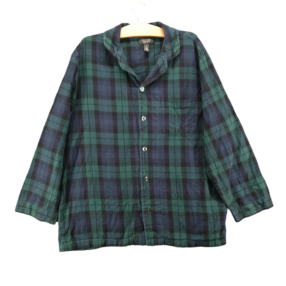 Nordstrom Men's Flannel Button-Up Shirt Multicolor Large Long Sleeve Plaid